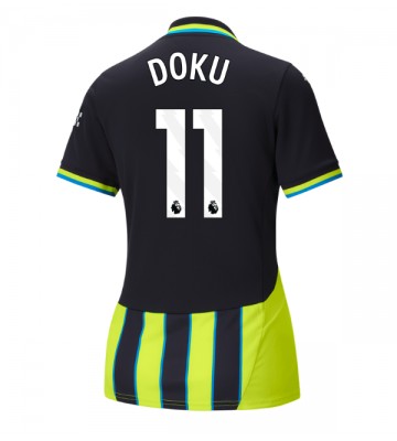 Manchester City Jeremy Doku #11 Bortatröja Dam 2024-25 Kortärmad